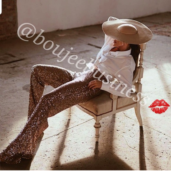 ZARA BNWT Flared Sequin Pants - Picture 5 of 6
